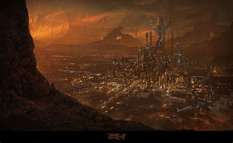 A City Being Built On An Alien Planet Anas Riasat On Artstation At