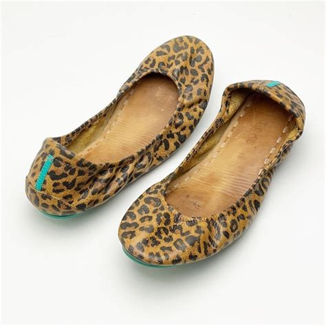 Tieks Shoes Tieks Leopard Print Italian Leather Ballet Flats Size