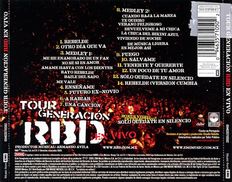 Rockymusic Rbd Tour Generación Rbd En Vivo Edición Diamante Two