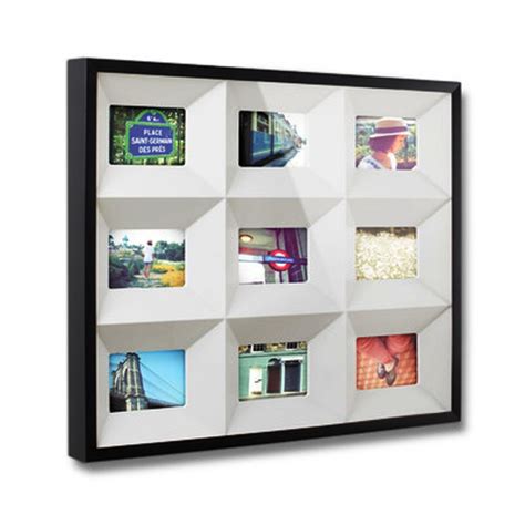 Umbra Black Nine Quadrant Multi Wall Photo Frame