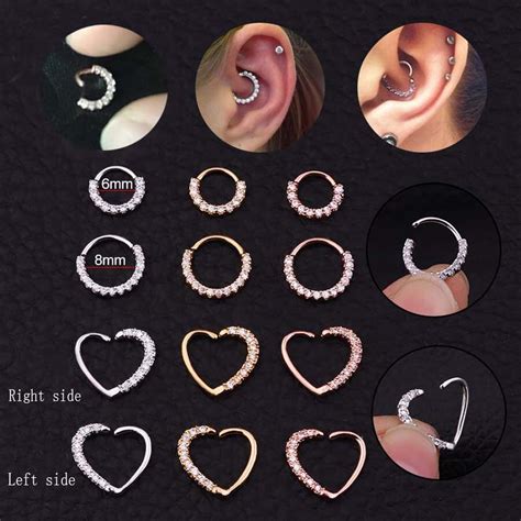 Piece Real Septum Rings Pierced Piercing Septo Nose Ear Cartilage
