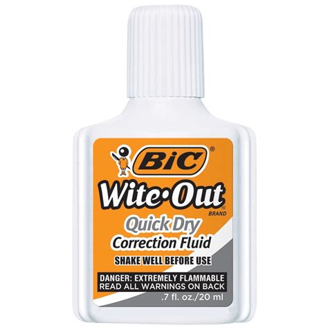 Bic® Wite Out® Extra Coverage Correction Fluid White Ph