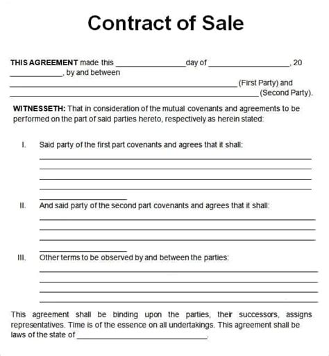 Boat For Sale Contract For Boat Sale
