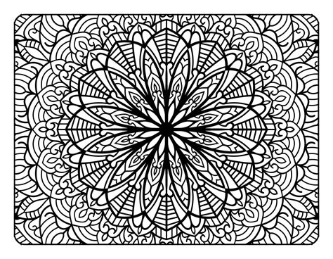 Adult Mandala Coloring Page For Relaxation Coloring Page For Adult