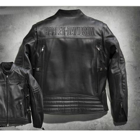 Harley davidson victory lane men's leather jacket genuine black cowhide. Genuine Harley Davidson The Beginning Leather Jacket Black ...