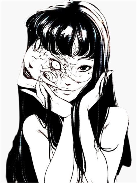 Tomie Sticker By Alalbogayo Redbubble