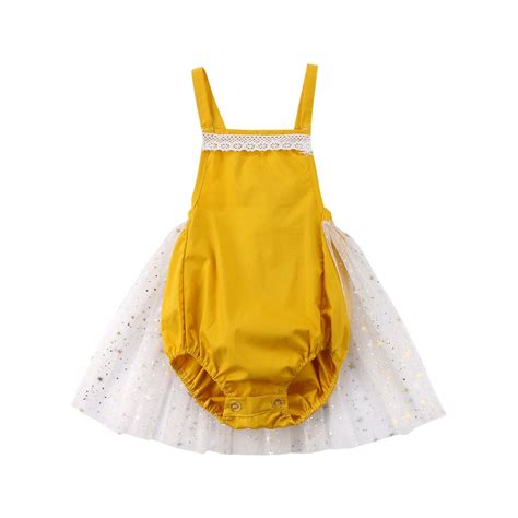 2020 2018 Newborn Baby Girls Sleeveless Bodysuit Tutu Skirt Princess
