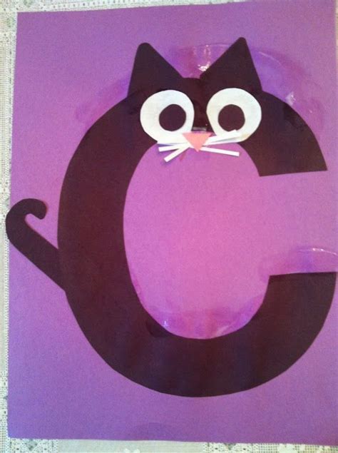 Miss Maren's Monkeys Preschool Cat template  Preschool letter crafts