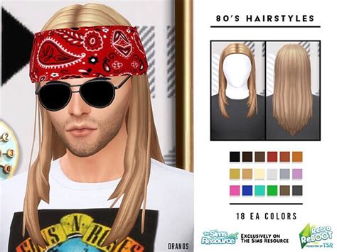 80s Male Hairstyles By Oranostr From Tsr • Sims 4 Downloads