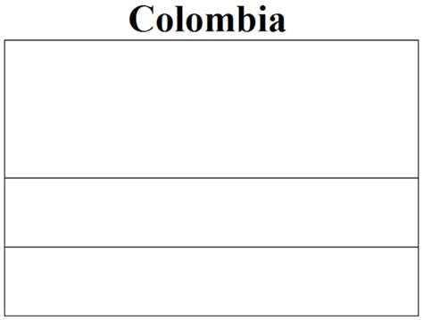 Colombia Flag Coloring Pages Carlos Todds Coloring Pages