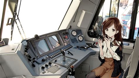 3840x2160 Anime Girl Train Pilot 4k 4k Hd 4k Wallpapers Images