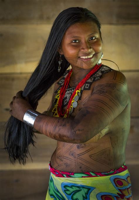 Panama Darien Province Bajo Chiquito Woman Of The Native Indian