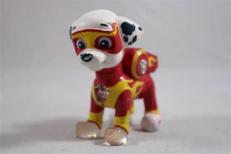 Paw Patrol Mighty Pups Light Up Badge Marshall Figure Red Spin Master