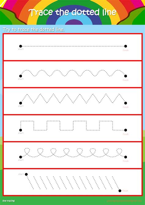 Tracing Lines Worksheets Printable Pdf Printable Word Searches