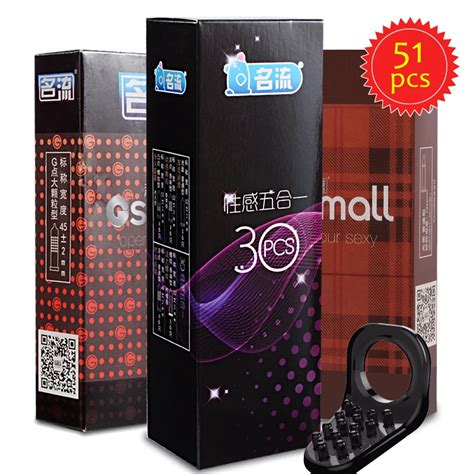 personage 7 types combination condoms for men 5 mixed g spot types 45mm smooth g spot particle