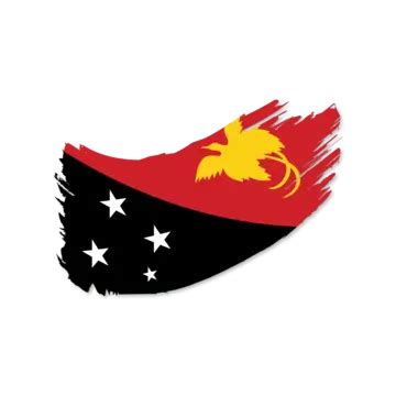 Papua Nueva Bandera Vectorial Con Transparente Png Dibujos Pap A Nuevo Papua Nueva Bandera