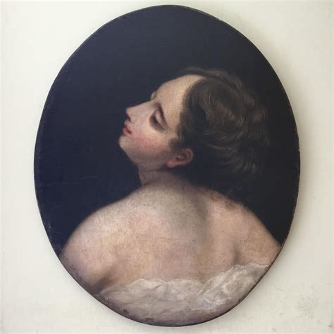 Classical Portrait Of A Young Woman In Oval