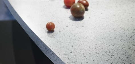 Sea salt is a soft gray laminate with dark grey specs throughout countertop offers a luxurious stone look with less maintenance, more durability, and more budget flexibility formed as a single piece with rolled front edge and integrated backsplash seamless surface helps avoid the collection of dirt and grime 9532-Smoked-Sea-Salt2-1920x915?mw=350 | Formica laminate ...