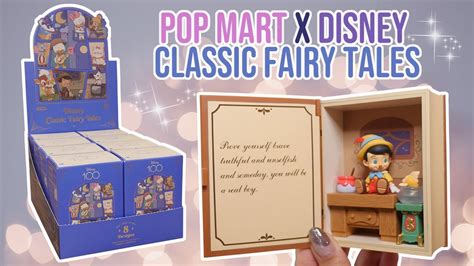 Pop Mart Disney Classic Fairy Tales Blind Box Unboxing Full Set Youtube