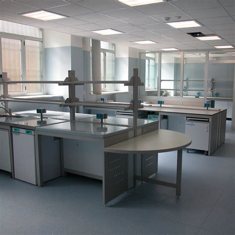 Mesa De Laboratorio Para Histopatología Com Lab 6 Comfit Srl Modulable Con Fregadero