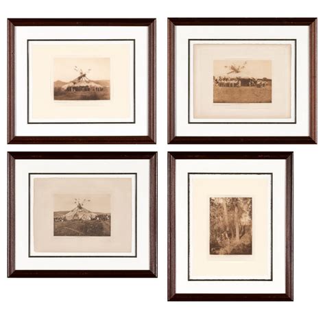Lot Edward S Curtis Group Of Four Cheyenne Photogravures
