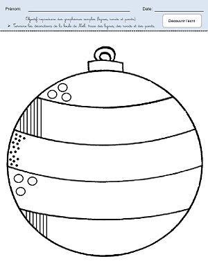 Coloriage Boule De Noel Gs