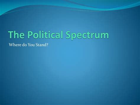 Ppt The Political Spectrum Powerpoint Presentation Free Download