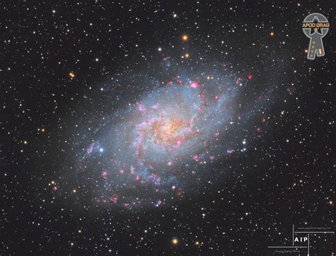 The Hydrogen Clouds Of M33 Apod Grag