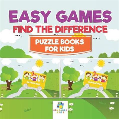 Easy Games Find The Difference Puzzle Books For Kids By