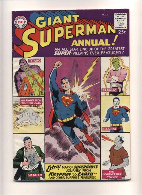 Superman Annual 2 Vg Silver Age Dc Comics 1960 C05509 Comics