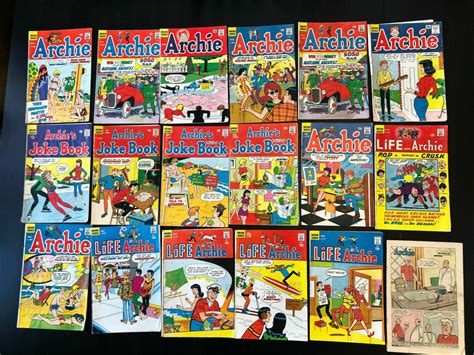 Rare Vintage Archie Comic Collection 1666 Complete Set 1942 2015 Png