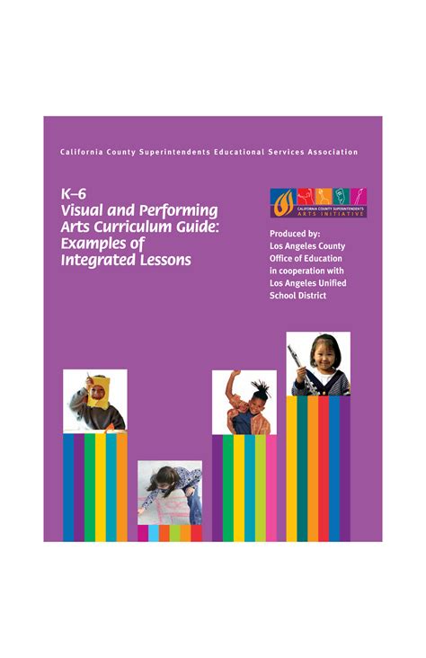 K 6 Visual and Performing Arts Curriculum Guide - K– Visual and