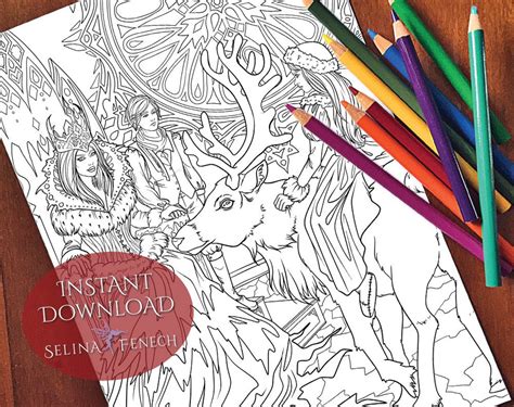 The Snow Queen Fairy Tales Princesses And Fables Coloring Pagedigi