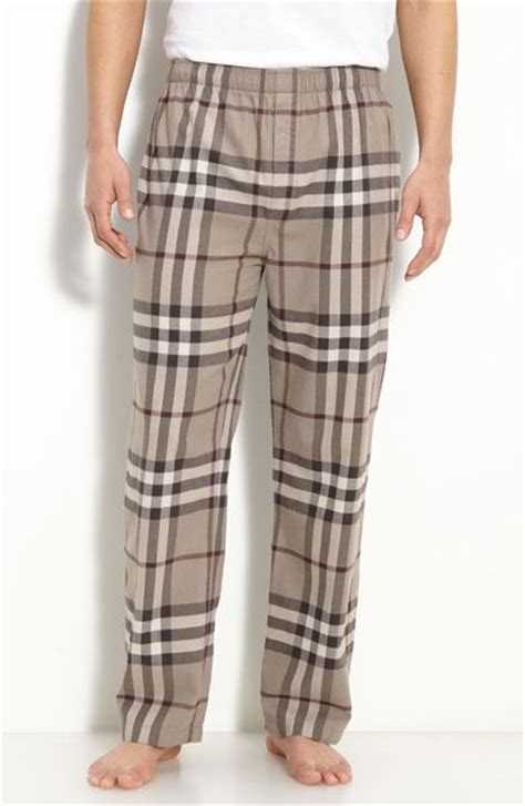 Burberry Check Pajama Pants In Gray For Men Smoke Trench Lyst