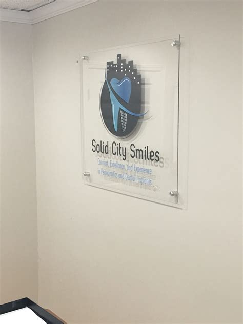 Digitally Printed Logo On Clear Acrylic Standoff One Hour Signs