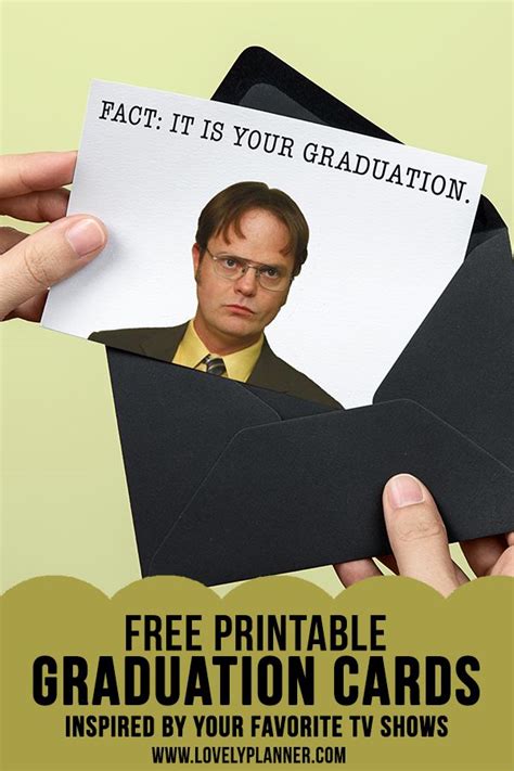 Free Printable Graduation Cards Inspired By The Office Funny Graduation Cards Graduation