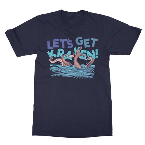Kraken Classic Adult T Shirt Printed In Uk Etsy