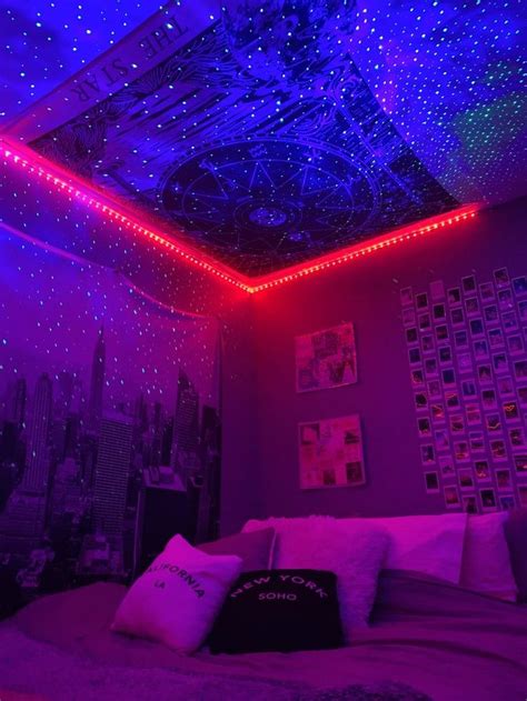 Led Strip Lights With Remote Cosmic Drip Neon Room Room Design