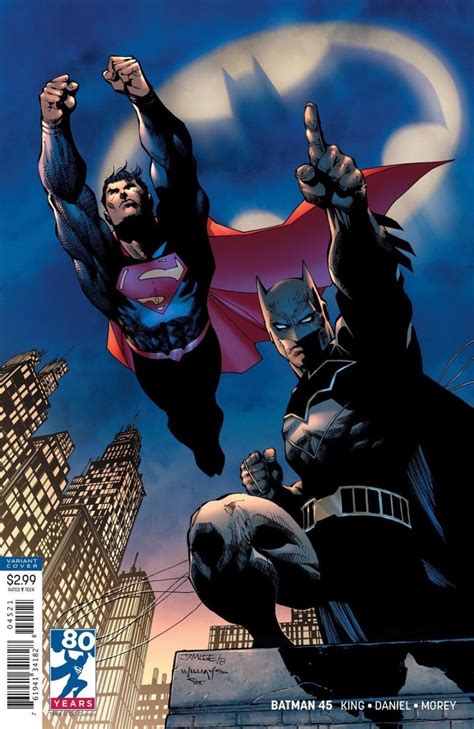 Batman 2016 45 Vfnm Jim Lee Superman Worlds Finest Variant Cover Dc