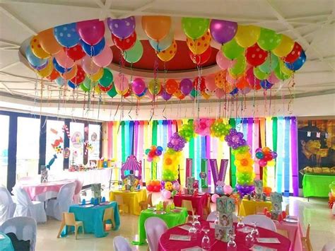 The party room for kids. Imagen relacionada | First birthday party decorations ...