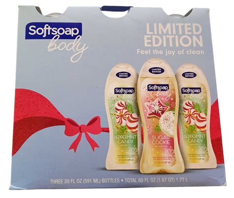 softsoap body wash holiday t set limited edition peppermint sugar cookie new ebay