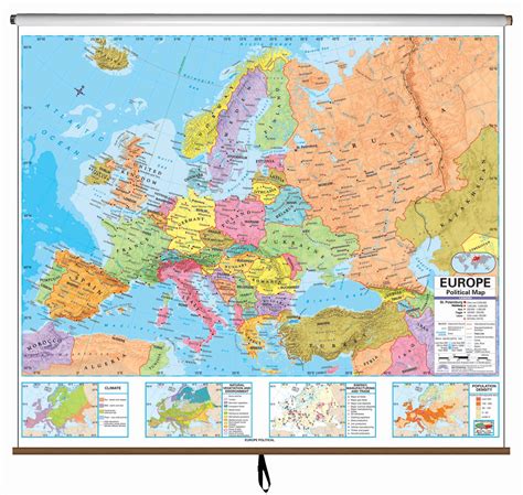 Europe Advanced Political Classroom Wall Map Kappa Map Group