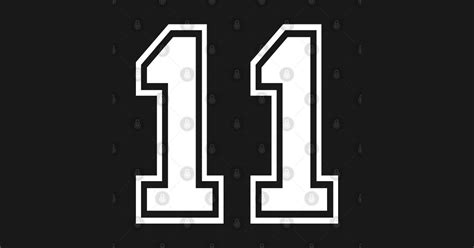 Number 11 Eleven - Number 11 - Magnet | TeePublic