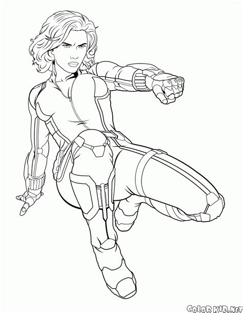 Coloring page - Black Widow