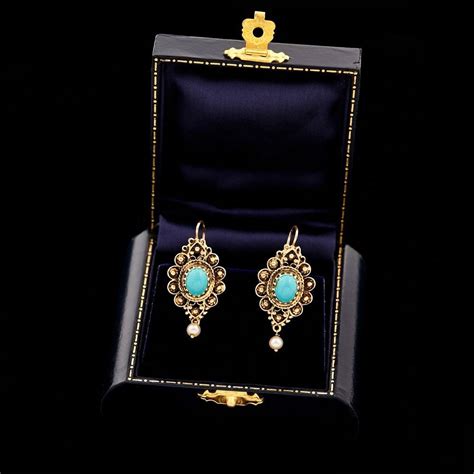 Notable Features These Earrings Were Made During The Art Nouveau Era