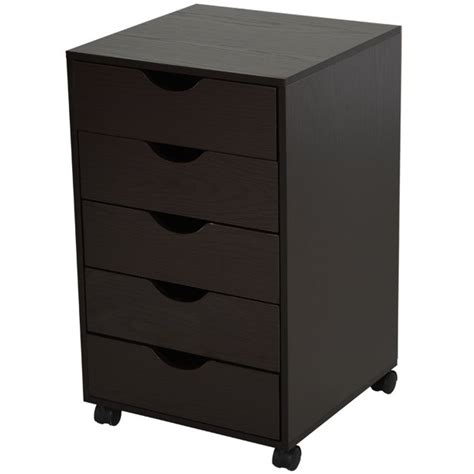 Industry leading light, medium & heavy duty caster wheels options by caster concepts. HomCom 5 Drawer Storage Organizer Filing Cabinet with ...