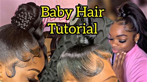 How To Slay And Lay Your Edges Baby Hair Tutorial Youtube