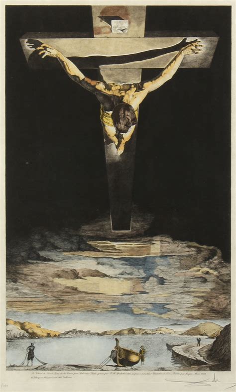 Salvador Dalí Christ Of Saint John Of The Cross 1982 Mutualart