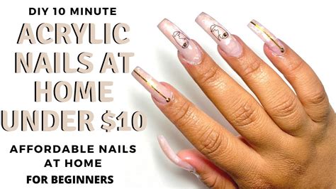 How to do your own acrylic nails at home. DIY Acrylic Nails For Beginners - Affordable Acrylic Nail Tutorial - Make Glam