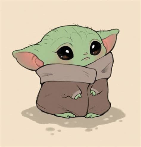 Baby Yoda In 2020 Cute Disney Drawings Yoda Art Yoda Drawing